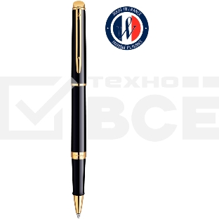 Ручка роллер Waterman Hemisphere (CWS0920650) Mars Black GT F черн. черн. подар.кор.