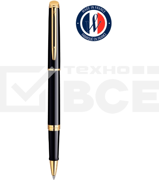 Ручка роллер Waterman Hemisphere (CWS0920650) Mars Black GT F черн. черн. подар.кор.
