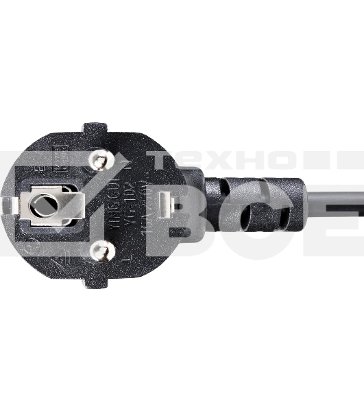 Кабель компьютер - розетка 220V EU (угловой) 3GX0,5mm2, 1,8m, медь, Telecom