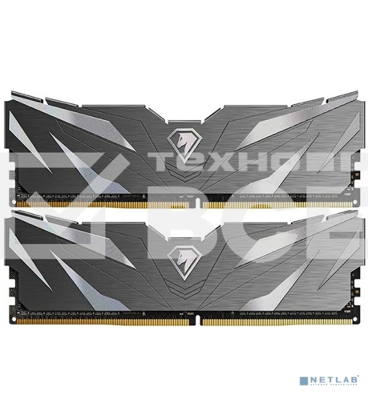 Оперативная память NETAC, DDR4, 32GB (2x16GB), 3200MHz, CL16, DIMM, с радиаторами, черный