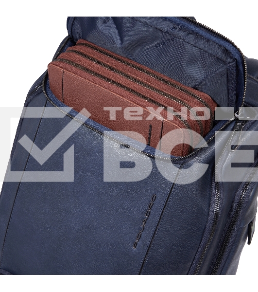 Рюкзак мужской Piquadro Cronus CA6689S134/BLU синий кожа