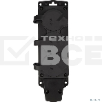 Розетка (колодка) Rexant влагозащищенная с крышкой 3 гнезда COMPACT, с/з, 16А, IP54, каучук, черный, фото3