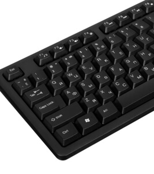 Клавиатура проводная A4Tech KKS-3, USB, черный