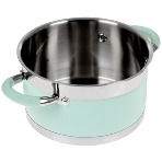 Кастрюля LARA LR02-541 MINT 18x10 см, 2,4 л, носик, индукционное дно, крышка с бортом, полипропилен, силикон, нержавеющая сталь, фото8