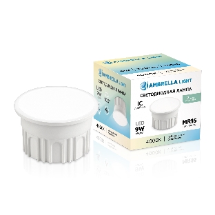 Лампа светодиодная 212002 LED MR16-DD 9W IC 4000K 220-240V 100°