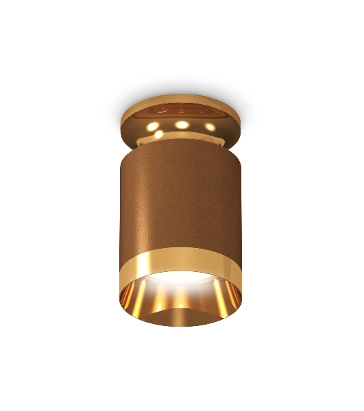 Светильник Ambrella Light XS6304130 SCF/PYG кофе песок/золото желтое полированное MR16 GU5.3 (N6905, C6304, N6134)