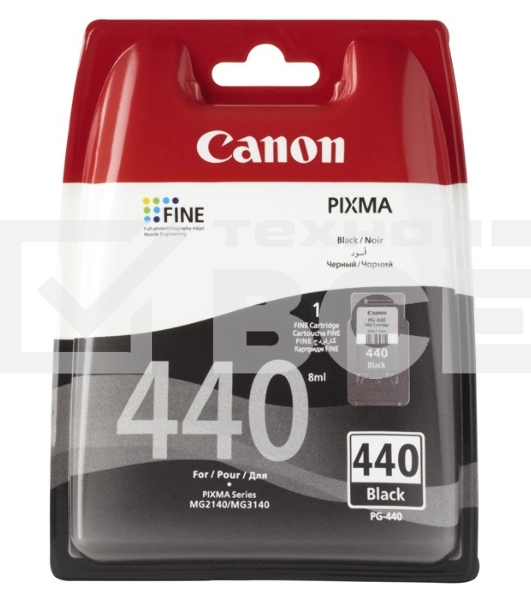 Картридж струйный Canon PG-440 5219B001 черный для Canon MG2140/3140