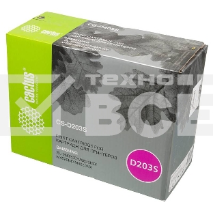 Картридж лазерный Cactus CS-D203S черный (3000 стр.) для Samsung SL-M3820D/M3820ND/M4020ND/M4020NX