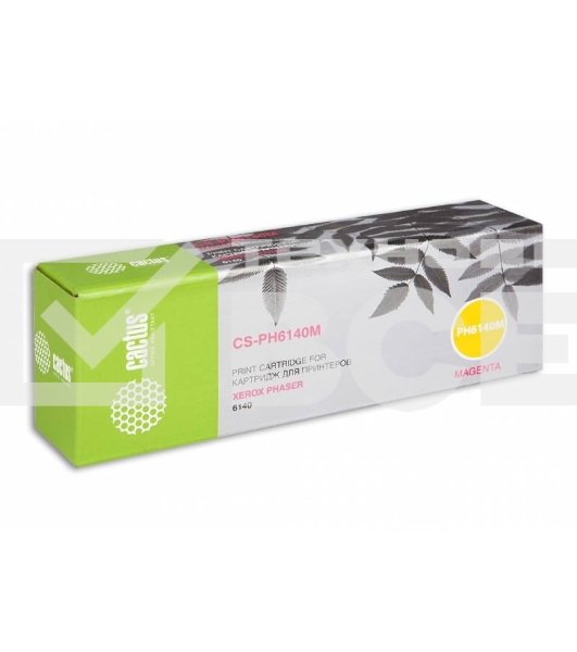 Картридж лазерный Cactus CS-PH6140M (106R01482) пурпурный (2000 стр.) для Xerox 6140