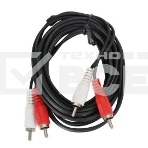 Кабель аудио Ningbo JAAC024-1.5 2хRCA (m)/2хRCA (m) 1.5м. черный, фото2