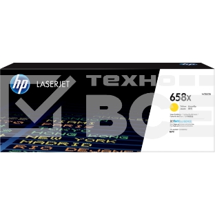 Картридж лазерный HP 658X W2002X желтый для HP CLJ Enterprise M751 (28000 стр.)