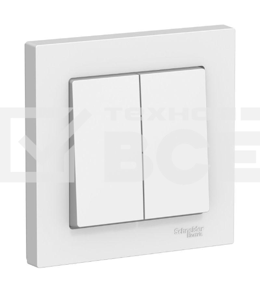 Выключатель 2-кл. ATLAS DESIGN (сх.5) 10АХ в сборе бел. SchE ATN000152