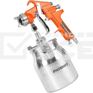 Краскораспылитель Patriot HVLP 1.8B 100л/мин соп.:1.8мм бак:1л