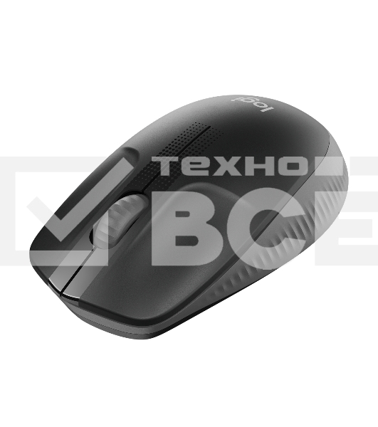 Мышь беспроводная Logitech M190 черный, 1000 dpi, радиоканал, USB, кнопки - 3