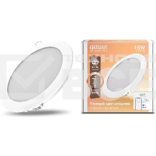 Светильник даунлайт Smart Home 16W 1500lm 2700К 220-240V IP20 165*38мм диммируемый LED