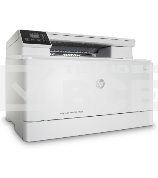 МФУ лазерный HP Color LaserJet Pro MFP M182n (7KW54A), A4, цветной, печ. до 16 стр/мин., 600 x 600 dpi (печать) 1200x1200dpi (скан.), USB, RJ-45, Air Print, Mopria