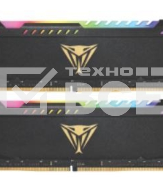 Оперативная память Patriot Viper Steel, DDR4, 16GB (2x8GB), 3600MHz, CL20, DIMM, с радиатором, RGB, черный