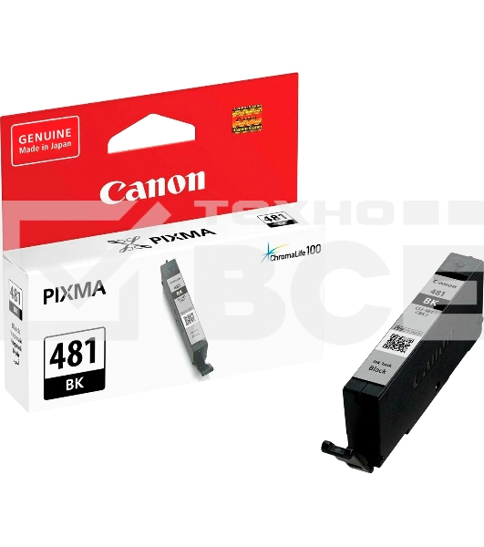 Картридж струйный Canon CLI-481 BK 2101C001 черный (5.6 мл) для Canon Pixma TS6140/TS8140TS/TS9140/TR7540/TR8540