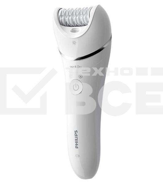 Эпилятор Philips 2 скорости, широкая головка, Wet&Dry, беспроводной