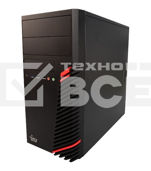Компьютер  IRU Home 310H6SM MT i5 12400 (2.5) 16Gb SSD256Gb UHDG 730 Free DOS GbitEth 400W черный (1901043)