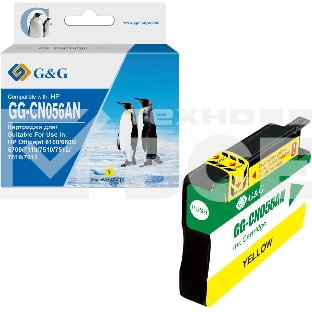 Картридж струйный G&G GG-CN056AN желтый (14 мл) для HP Officejet 6100/6600/6700/7110/7510/7610/7612