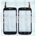 Сенсорное стекло (тачскрин) для Micromax A210 Canvas 4, черное, фото3