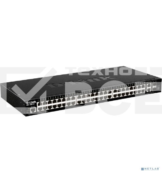 Управляемый L3 стекируемый коммутатор D-Link DGS-1520-52/A1A с 48 портами 10/100/1000Base-T, 2 портами 10GBase-T и 2 портами 10GBase-X SFP+  (454783) {5}