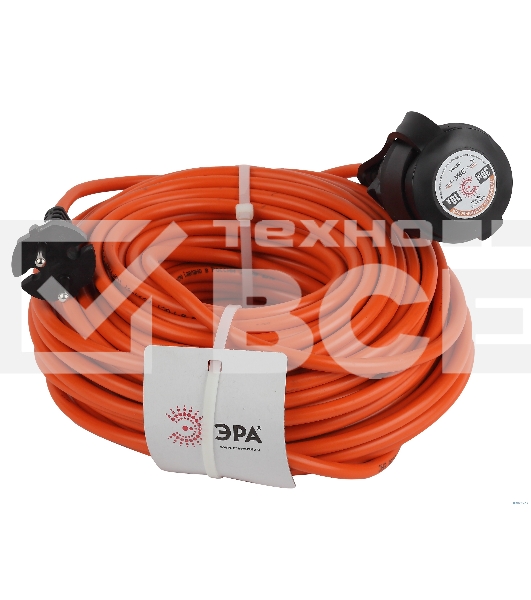 Удлинитель силовой UPx-1-2x1-30m-IP44 в бухте б/з 30м 1гнездо ПВС 2х1 Эра Б0046807