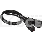 Шнур питания Lanmaster с блокировкой C19-C20, 3х1.5, 220В, 16А, черный, 1 метр, фото2