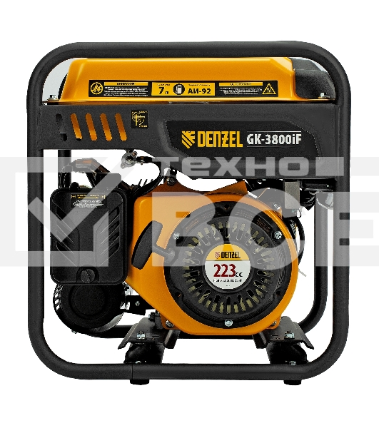 Генератор инверторный GK-3800iF, 3,8 кВт, 230 В, ручной старт DENZEL