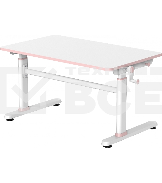 Стол детский Cactus CS-KD-PK столешница МДФ, розовый 100x80x60см