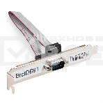 Планка портов в корпус 1xCOM ExeGate BrctDB91 (Com 10-pin (F) --> RS232 DB9 Male, кабель 20см), фото2