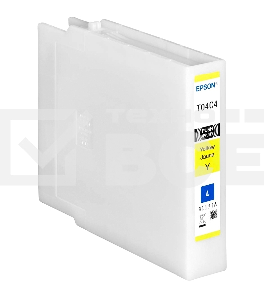 Картридж струйный EPSON T04C желтый для WF-C8190DW/WF-C8690DWF