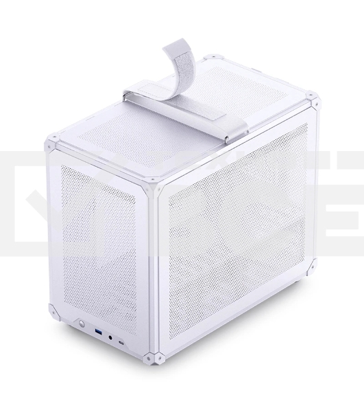 Корпус без блока питания JONSBO C6 MAX Handle, Mini-Tower, TG, no fan, 1xUSB-A 3.0 + 1xUSB-C 3.1, mATX, mITX White