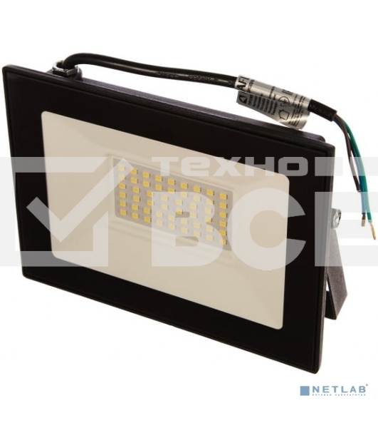 Прожектор уличный Ultraflash LFL-7001 C02 светодиодный 70Вт корп.мет./стек.черный (13328)