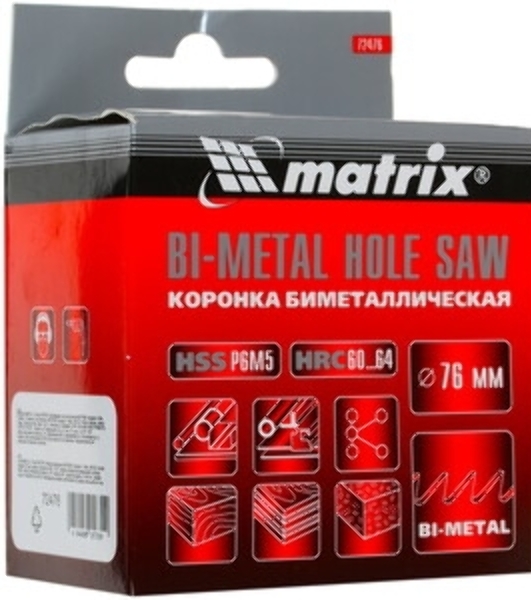 Коронка Matrix BIMETAL, 20 мм