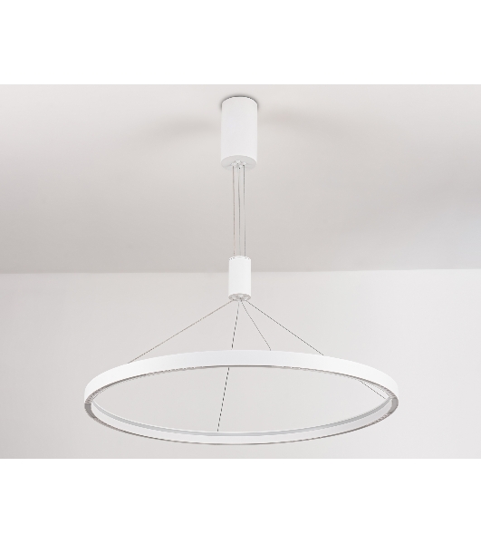 Подвесной светодиодный светильник Ambrella light FL5855 WH белый 40W 3000K/4200K/6400K D800*860 (без ПДУ)