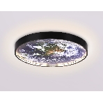 Настенно-потолочный светодиодный светильник Ambrella light FW11131 BK черный 15W LED 3000-6400K D240*38, фото7