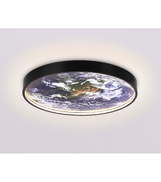 Настенно-потолочный светодиодный светильник Ambrella light FW11131 BK черный 15W LED 3000-6400K D240*38