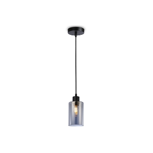 Светильник Ambrella light TR3695 BK/SM черный/дымчатый E27 max 40W D100*1000