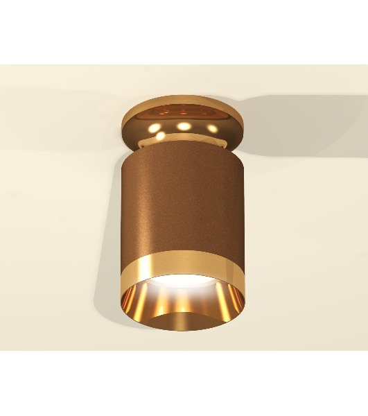 Светильник Ambrella Light XS6304130 SCF/PYG кофе песок/золото желтое полированное MR16 GU5.3 (N6905, C6304, N6134)