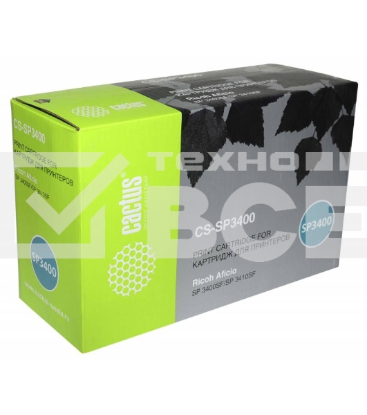 Картридж лазерный Cactus CS-SP3400 черный (5000 стр.) для Ricoh Aficio SP 3400/3410/3400n/3410dn/3400sf/3410sf
