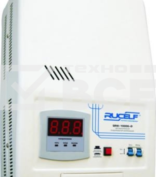 Стабилизатор RUCELF SRW-12000-Dоднофазный, цифровой 220В 12000ВА вх.:130-270В НАСТЕННЫЙ