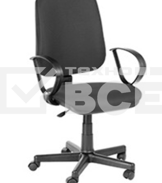 Кресло компьютерное OLSS Юпитер темно-серый В-40 Крестовина: 