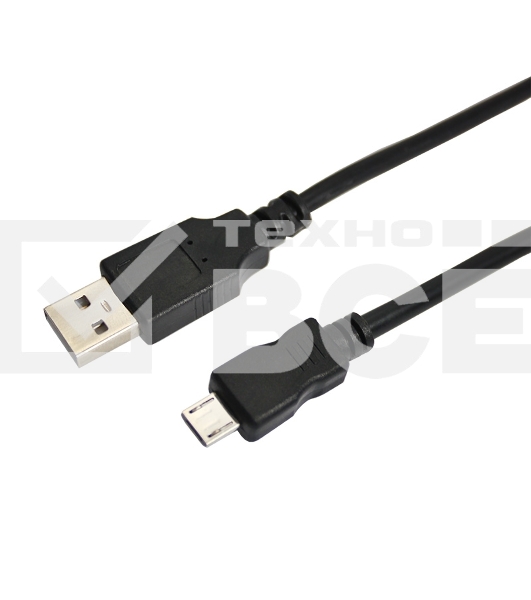 Кабель USB (шт. micro USB - шт. USB A) 1.8 метра, черный Rexant