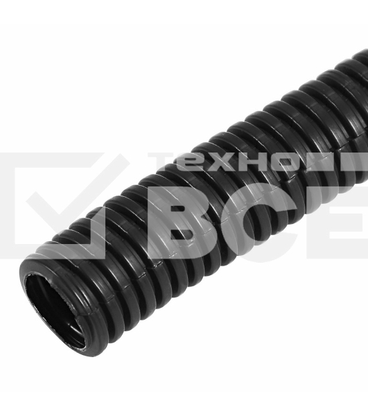 Труба автомобильная гофрированная ПП, Ø25,8 мм, разрезная, бухта 30 м/уп.