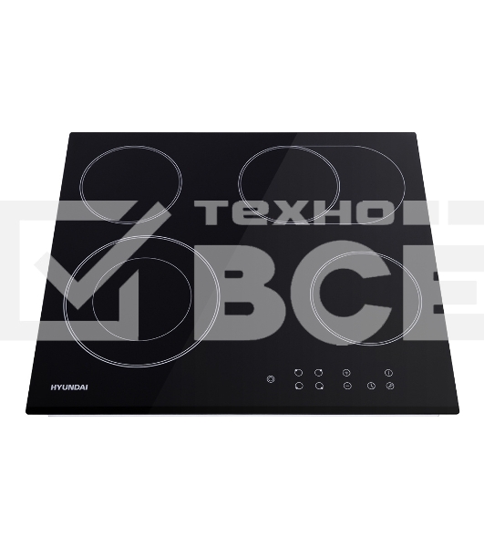 Варочная поверхность Hyundai HHE 6670 BG черный