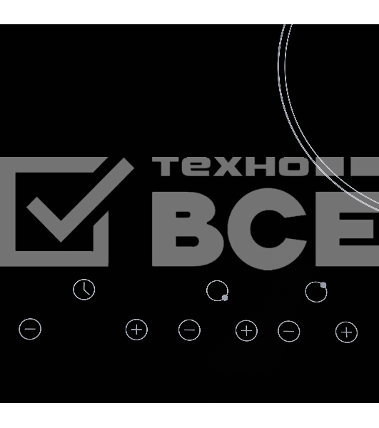 Варочная поверхность Hyundai HHE 6450 BG черный