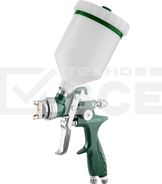Краскопульт пневматический KRAFTOOL AirKraft 06522-1.4hvlp c верхним бачком 1.4мм