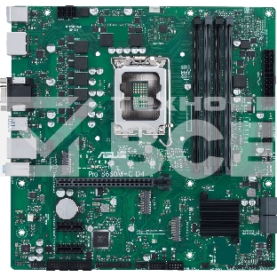 Материнская плата ASUS Pro B660M-C D4-CSM, LGA 1700, Intel B660, 4xDDR4, 1xHDMI, 1xVGA, 2xDP, 1x1Gb LAN, 2xUSB-A, 3x3.5 мм, 7.1, Micro-ATX